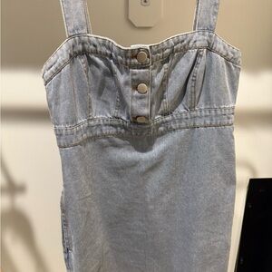 Women's Denim Overall Dress